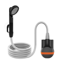 Portable USB Rechargeable ABS+PVC Shower Pump Bidet Toilet 2.5L/min Flow Rate Water Saving 45-60min Use Outdoor Climbing
