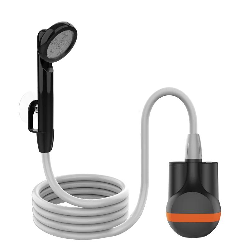 Portable USB Rechargeable ABS+PVC Shower Pump Bidet Toilet 2.5L/min Flow Rate Water Saving 45-60min Use Outdoor Climbing