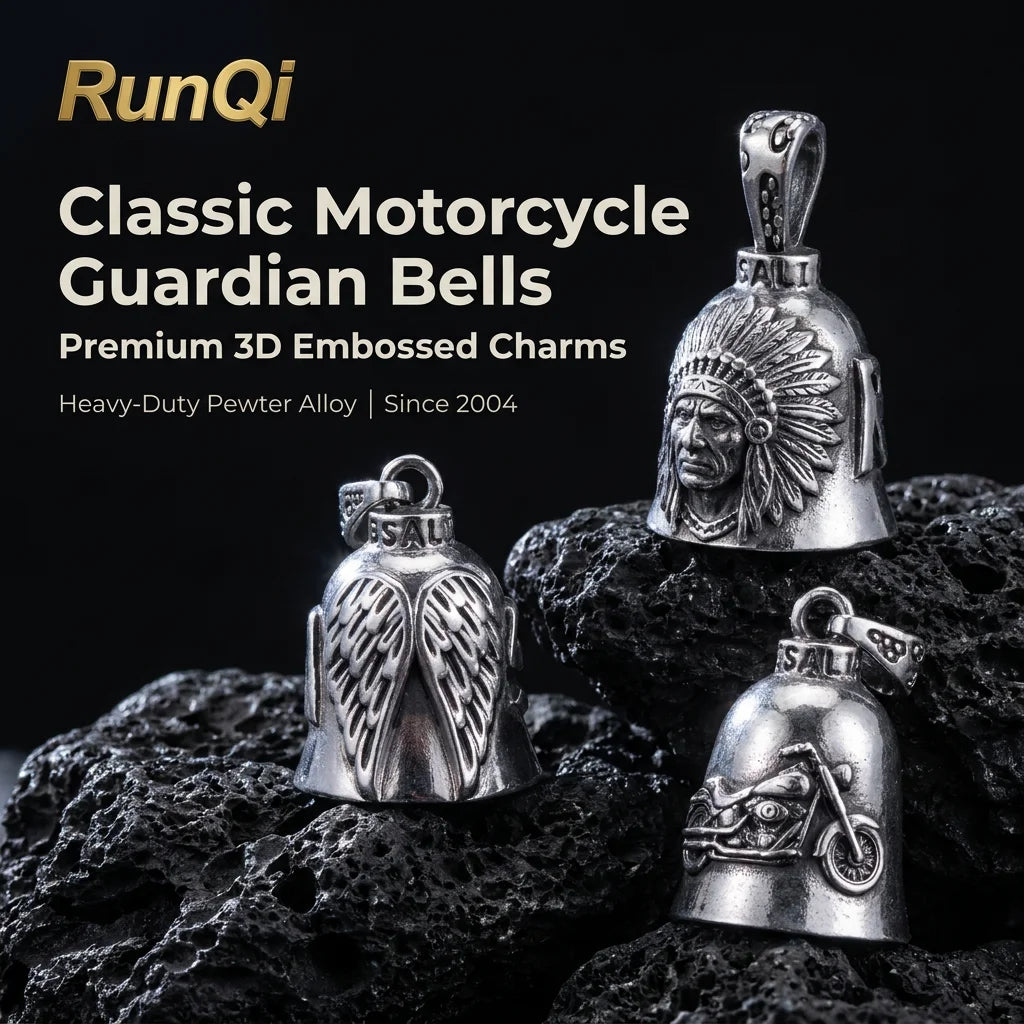 Motorcycle Guardian Bell - Biker Gremlin Bell Road Protection Lucky Charm - Wiccan Altar Bell Ritual Chime For Rider
