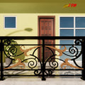 Create a Safer Modern Villa Balcony with Strong Wrought Iron Railings for Outdoor Metal Stair Installations