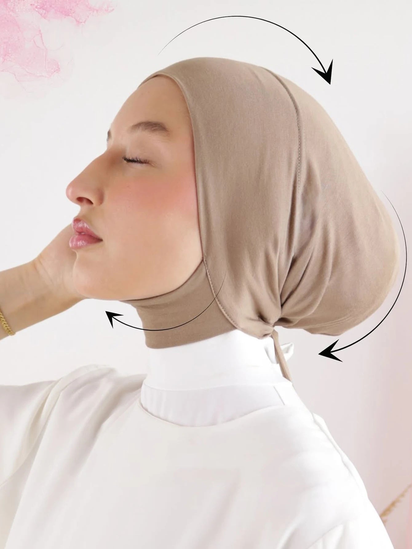 New Solid Stretch Turban Headband Headcover Soft Jersey Modal Undercap Inner Cap Bonnet Muslim Women Instant Hijab With Straps