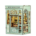 CuteBee 2025 New Product BJAA201 Book Nook 3d Puzzle 3d Wooden Puzzle Miniature House Diy Craft Kit Library Book Nook