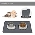 Large Size Portable Easy Clean Moisture-proof Plastic Waterproof Non-Slip Eco-Friendly Food-Grade Pet Mat Placemat for Cats Dogs MegaBDM