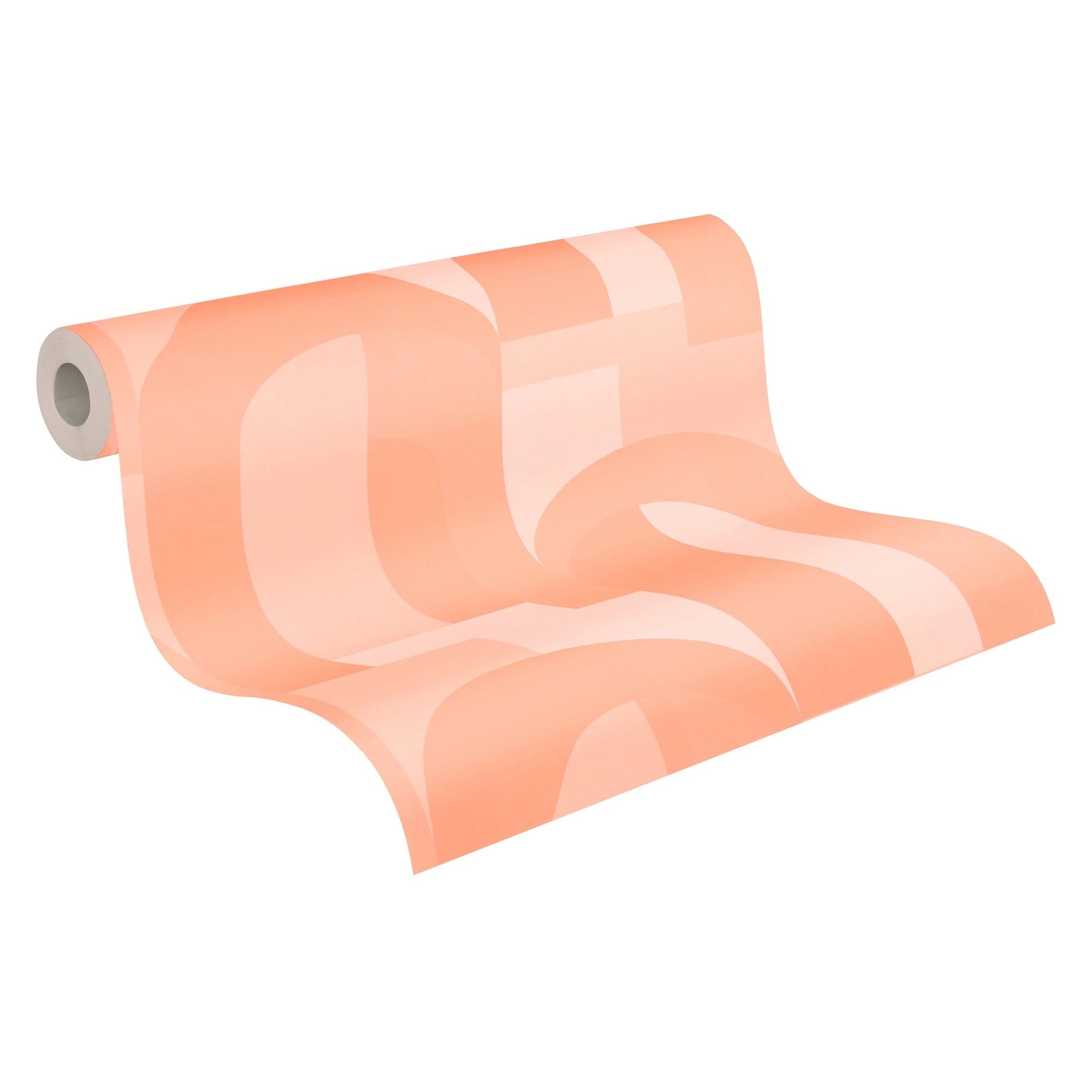 Made in Germany - Luxury Wallpaper rolls Art Deco Orange Beige Non Woven Contract Wallpaper Retro - 1005 x 053 m