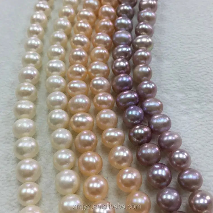 Certified ZZDIY012 Freshwater Pearl 6.0-7.0Mm Round Aa2 Semi Finished Necklace Hair Pearl Accessories