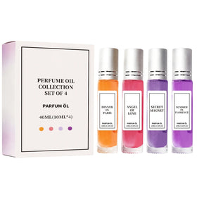 Perfume Gift Set 4 X 10ml Spray Light Fragrance Eau De Parfum Collection Peony Strawberry Grapefruit Jasmine Lavender Extracts