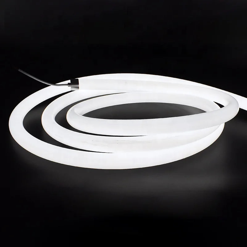 360 Degree Neon Rope Strip Round White Rgb Silicone Led Neon Strip Light Diameter 16mm 18mm 20mm 22mm 25mm 40mm