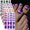 Hot Sales Long Lasting Non-toxic Environmentally Friendly Toe Nail Polish Strips Exquisite Nail Wraps Stickers