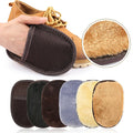 High-Quality Leather Cleaning Gloves with Soft Imitation Lamb Plush for Shoe Polishing Car Interior Care and Dust Removal