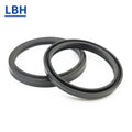 LBH Oil Seal Double Lips NBR FKM Black Brown  Rubber Dust-proof Seal  Hydraulic Cylinders Wiper Seals LBH