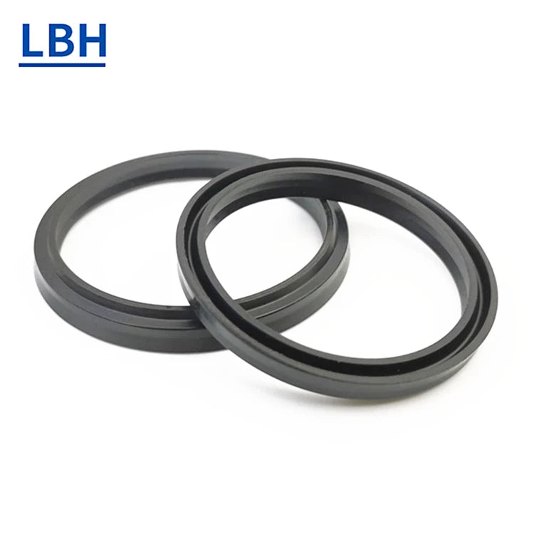 LBH Oil Seal Double Lips NBR FKM Black Brown  Rubber Dust-proof Seal  Hydraulic Cylinders Wiper Seals LBH