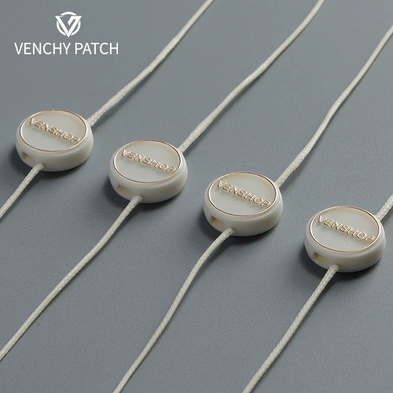 Exquisite Custom Logo Clothing Hangtag Polyester Slings Wax Rope Ribbon Various Patterns Technologies Glue Tag Varieties Texts