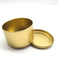 Luxury Round Metal Matte Tins Candle  Empty Container Candle Tin Box in Stock Tin Cans for Cake