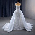 Jancember 231049 Elegant Sequins Beaded Spaghetti Straps Mermaid Wedding Dress