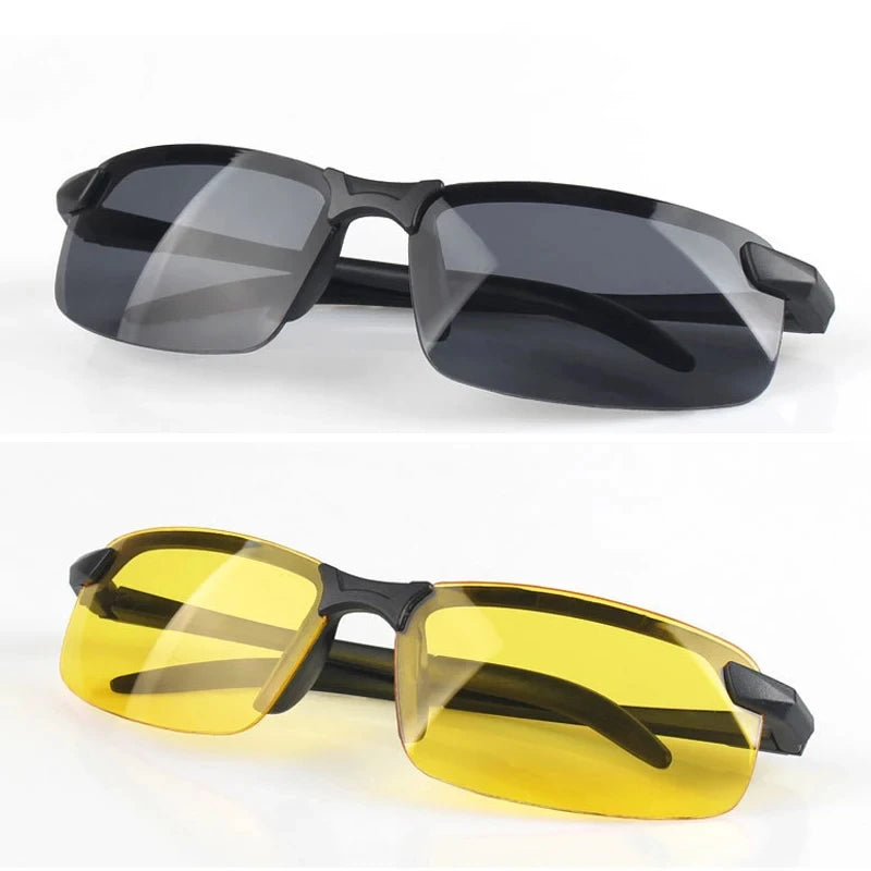 Custom Logo Wholesale Cheap Men Women PC Frame Day Night Driving Glasses UV400 Polarized Night Vision Driving Sunglasses Men
