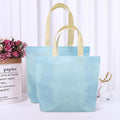 Custom Logo Recycled Eco Non-Woven Fabric Tote Bag Reusable Grocery Shopping Carry Bag with Handled Printed Pattern