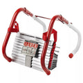 Fire Escape Ladder with Anti-Slip Steps and Emergency Escape Rope Telescopic Folding Aluminum Ladder 4m