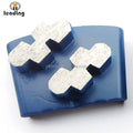 For HUSQVARNA HTC Compatible EZ System Double Zigzag Segment Diamond Grinding Tool for Concrete and Terrazzo Floor Polishing