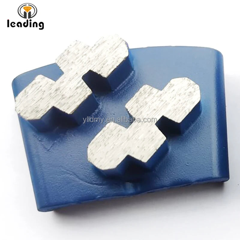 For HUSQVARNA HTC Compatible EZ System Double Zigzag Segment Diamond Grinding Tool for Concrete and Terrazzo Floor Polishing