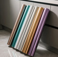 Fireproof Pressed Pvc Metal Self Adhesive Wallpaper Brushed Gold/silver Films for Furniture Cabinet Elevator Metal Finish