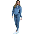 100% Combed Cotton Tracksuit Sets Custom Logo Zip up Sweatsuits and Jogger Pants Set Gym Sports Wear Jogging Suits Women