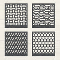 Geometric Pattern Paint Stencil Reusable Plastic Template For Crafting And Scrapbooking MegaBDM
