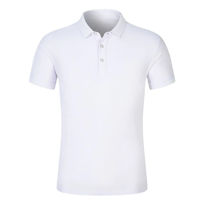 OEM Custom logo Embroidery Printed Design  Quick Drying Short Sleeved Custom Work Clothes  Lapel POLO Shirt