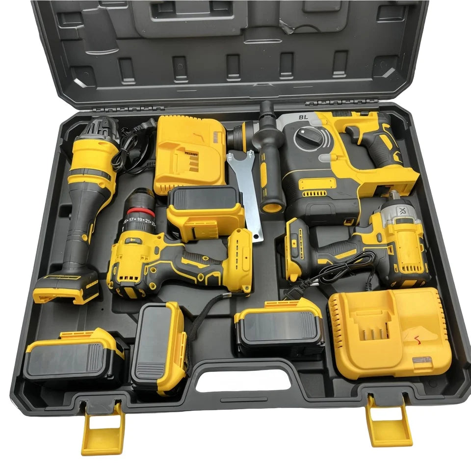 DW Multi-function Brushless Lithium Battery Tool Set 4-in-1 Brushless Impact Power Tool Set