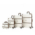 Goby London ZIRCON Series White Luggage Set Suitcase Unisex Business Travel Corner Protector Three Colors Top Side Handles