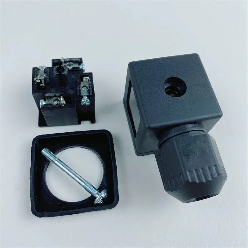 Customizable OEM DIN43650A 4-PIN Male Thread Plug IP65 Protection AC/DC 10A for Hydraulic Valves & DIN Connectors EPSolid Brand