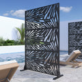 Modern Eco-Friendly Metal Fence Panels Laser Cut Decorative Aluminum Fencing