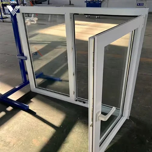 Chinese Manufacturer Double/Triple Glazed PVC (UPVC) Bedroom Casement Window Frame Material Plastic MegaBDM