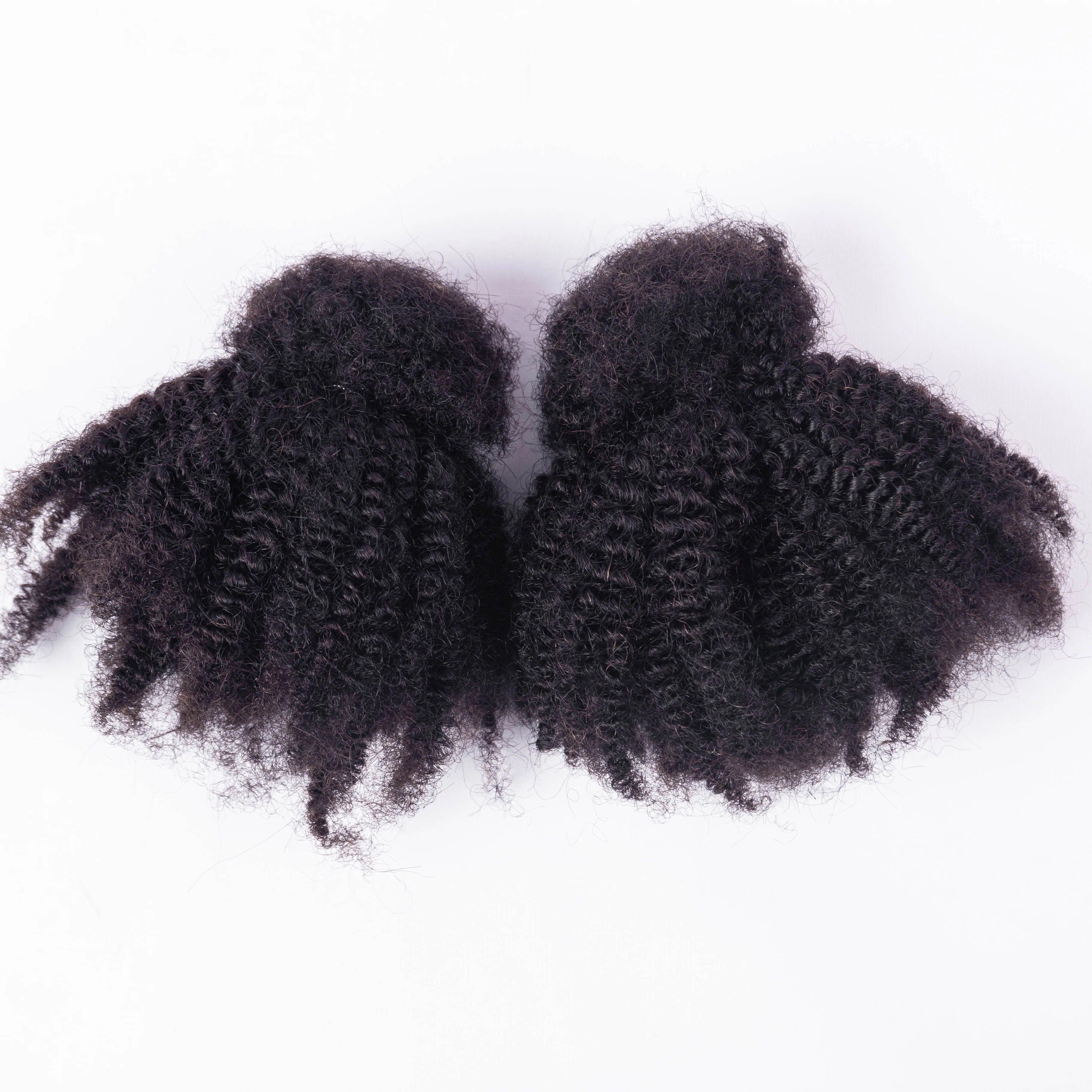 2025 Hot Selling 4C Afro Curly Bulk Hair Wholesale 4C Afro Kinky Bulk Human Hair for Braids