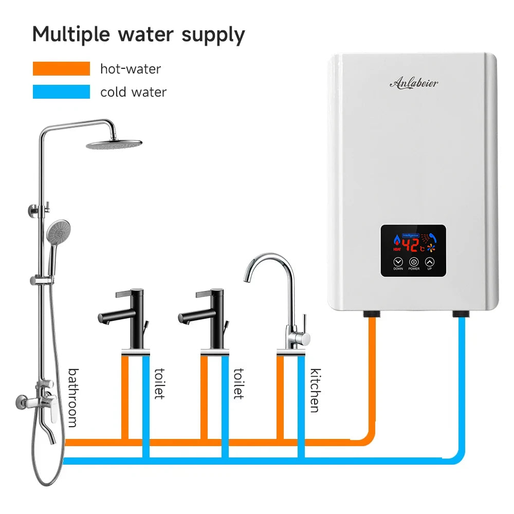 Factory Produced Best-selling Safe Portable Geyser Mini Instant Electric Shower Portable Water Heater