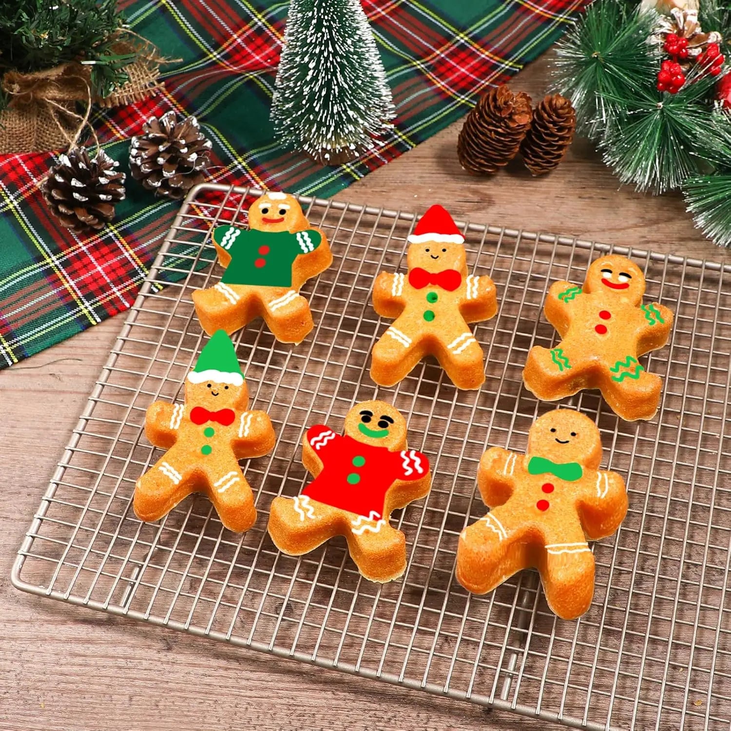 Webake Gingerbread Man Silicone Mold in the shape of a gingerbread man suitable for cakes soaps jellies cookies