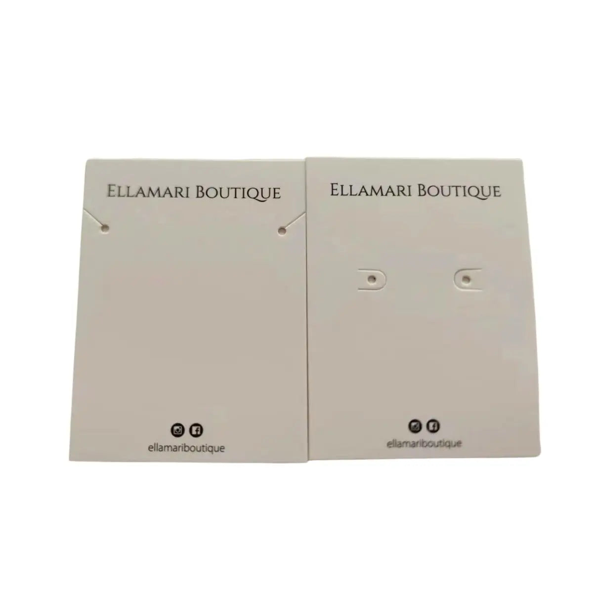 Custom Printing Small Card Cheap Price Square Jewelry Necklace Earring Paper Card with Soft PVC Pocket on Back