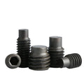 M2 M2.5 M3 M4 M5 M6 M8 M10 DIN915 12.9 Grade Black Oxide Grub Screws Hex Socket Set Screws With Dog Point