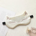 Double-sided Simulation Silk Travel Shading Eye Mask Cartoon Cat Sleep Eye Mask Lunch Break Sleeping Eye Mask