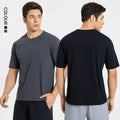 SHINBENE City Leisure Recycled Polyester Mens Active Quick Dry Crew Neck T Shirts Performance Athletic Short Sleeve Tee