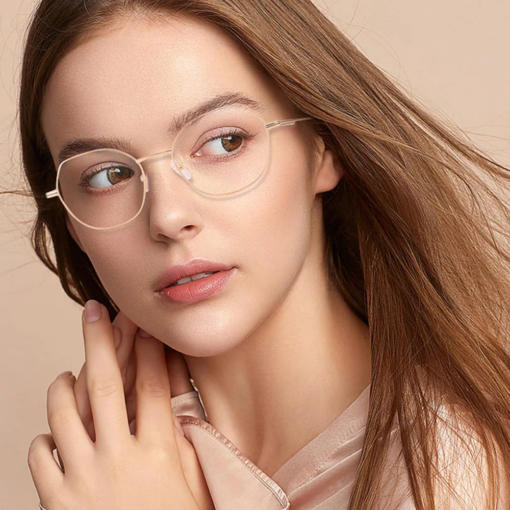 FEROCE Eyeglasses Women Stainless Steel Frames Manufacturing Optical Frames Men Original Eyeglasses Frames MegaBDM