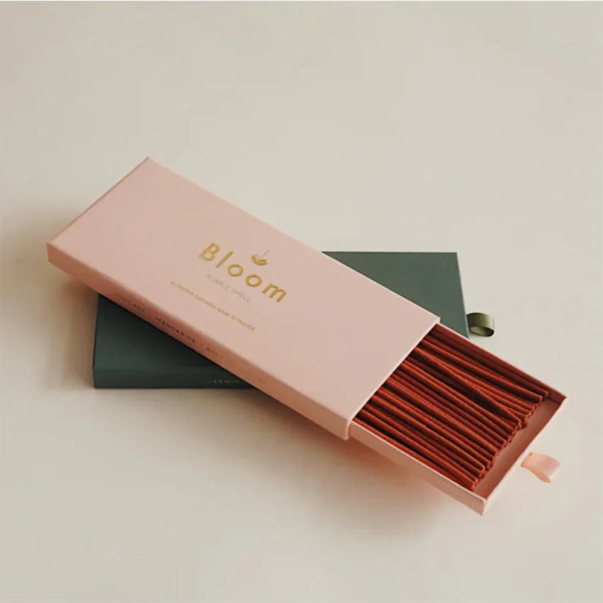 Wholesale Factory Price Custom Empty Incense Paper Box Gift Packing Luxury Incense Gift Box with Gold Foil Logo