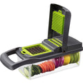 Multi-Function Manual Utensil Kitchen Vegetable Chopper with Container for Dicing Slicing and Cutting