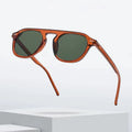 Logo Custom 2025 Retro Men Women Oval Punk Sun Glasses UV400 Dark Green Square Sporting Rivets Sunglasses Men Women