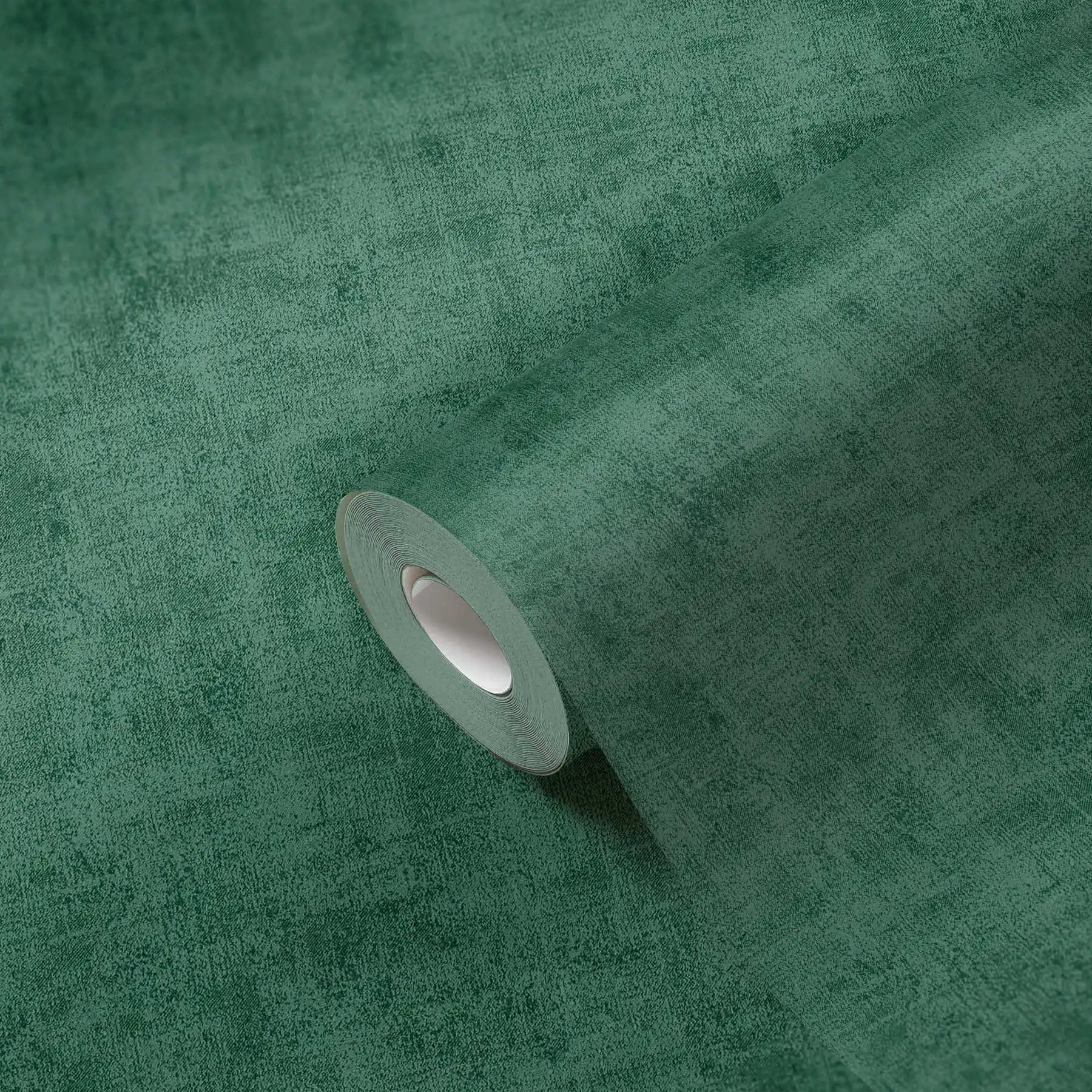 Made in Germany Sale Solid Green Non Woven Vinyl Wallpaper Rolls Abrasion-Resistant for Living Room & Kitchen 1005 X 053 m