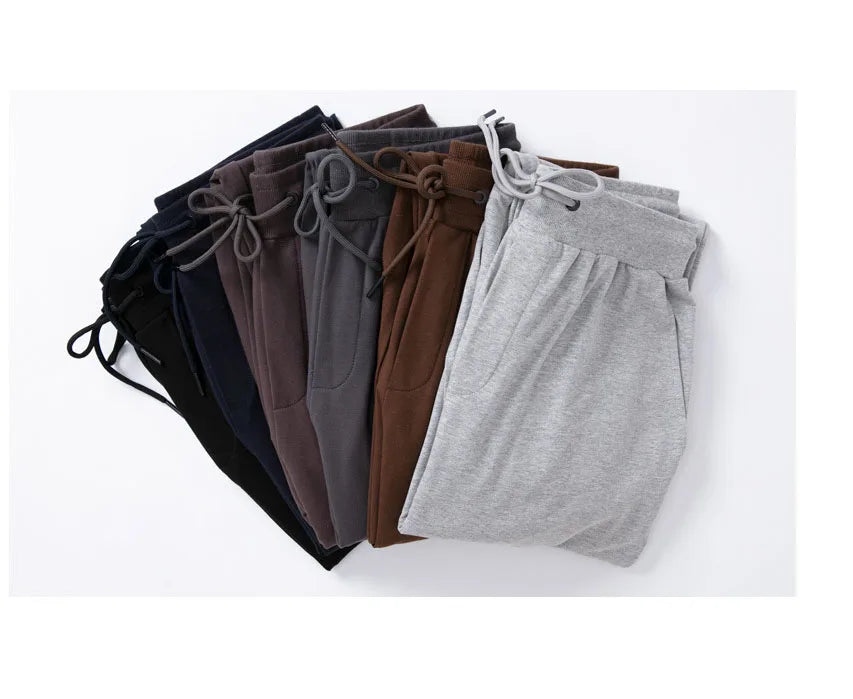 OEM custom logo embroidery printed design 350g Heavyweight Loose Fit Fleece Lined Drawstring solid color sweatpants MegaBDM