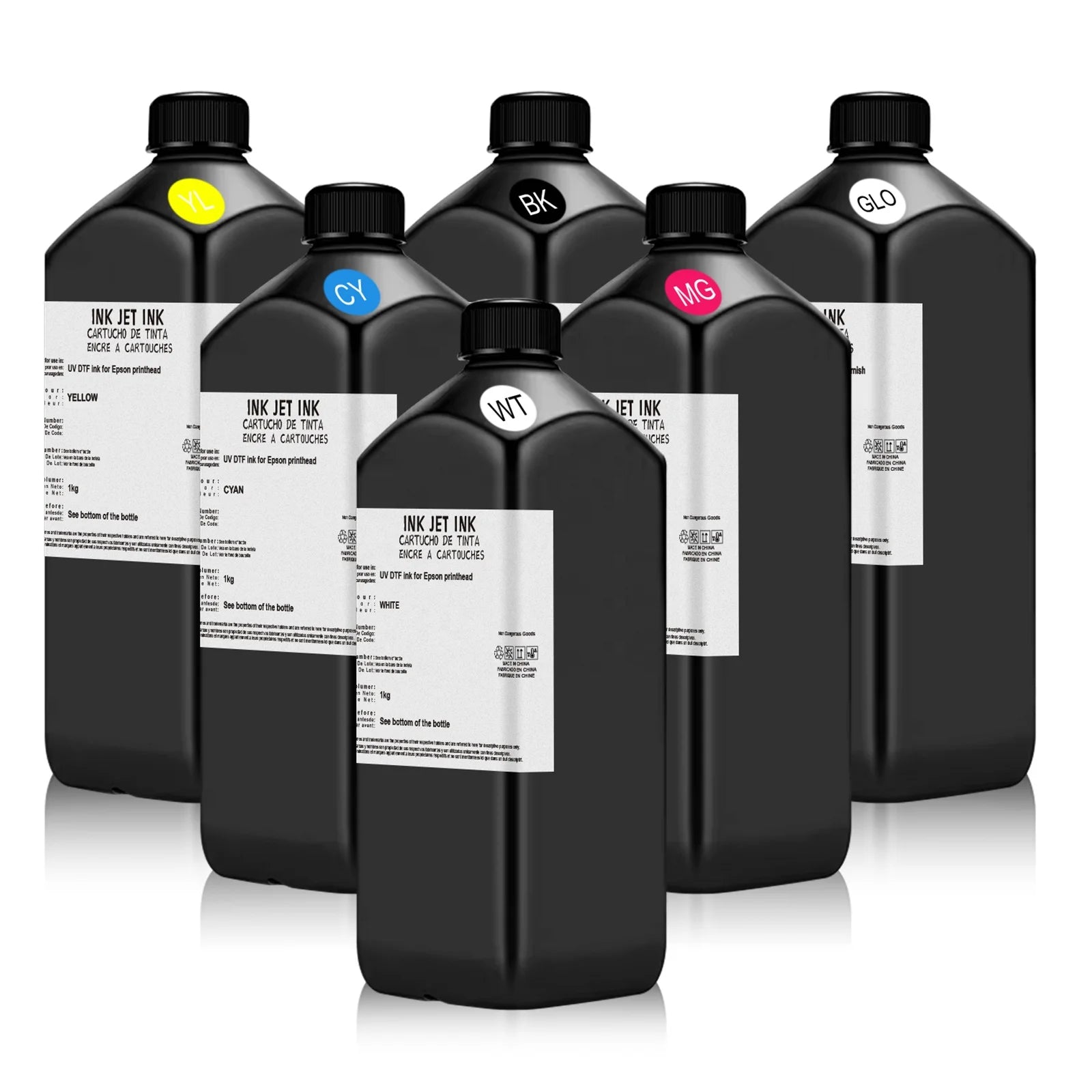 Ingani Premium Textile AB UV for DTF Film for Ink for EPSN I3200 Dx5 Dx7 TX800 XP600 UV for DTF Printers Digital Printing