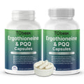 Non-GMO Vegan Ergothioneine + PQQ Capsules High-Purity Daily Supplements Support Heart Brain Health for Adults