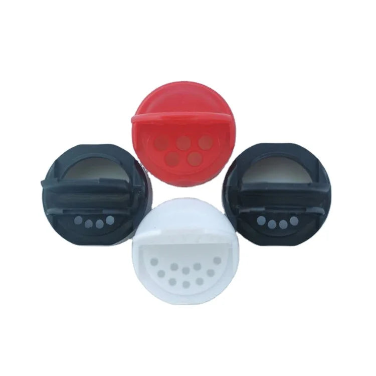 PP Plastic Pepper & Salt Shaker Lids 38mm 43mm 53mm & 63mm Spice Cap Bottle Lids & Closures