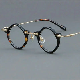 2025 Fashion Colorful Women Polygon Rhombus Eyeglasses Small Frame Acetate Optical Spectacle Frames