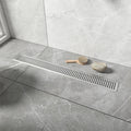Dropship Available From USA 32 Inch Square Opening Drain Cover Stainless Steel Floor Drain Direct Flow Design